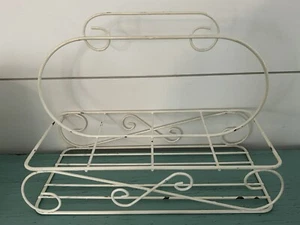 Vintage Cocktail Glass Metal Carrying Basket Caddy Barware Display for 8 - Picture 1 of 1