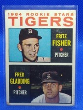 1964 Topps Rookie Stars Tigers Fisher Gladding card #312