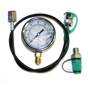 2 METRE HYDRAULIC HOSE TEST POINT & 100MM 0-60 PSI GAUGE ZZ003656 FREE UK P&P - Picture 1 of 3
