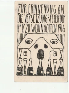 Erinnerungs-AK..,..an Versetzungsfeier der AB?? zu Weihnachten 1916....s/w AK kl - Picture 1 of 2