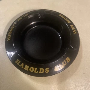 Vintage Harolds Club Win More Play Longer Casino Ashtray NV Las Vegas Tiny Chips - Picture 1 of 11