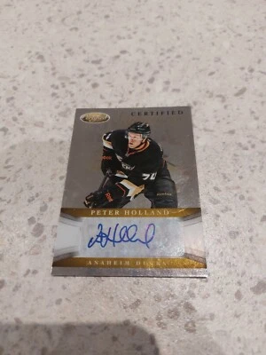 2012-13 Panini Certified Hockey Peter Holland Auto Anaheim Ducks  - Image 1 of 2