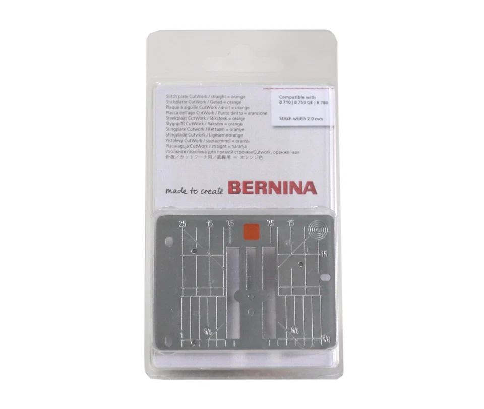 BERNINA Straight Stitch Needle Plate Cutwork Combo for 710 750qe 780 Ship