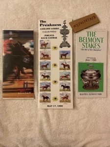 MINT 1986 TRIPLE CROWN PROGRAM SET HALL OF FAME FERDINAND KENTUCKY DERBY PK BEL - Picture 1 of 7