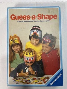 Vintage Ravensburger 1982 Guess-a-Shape (aka No Peekn) Kid Board Guess Game RARE - Picture 1 of 12