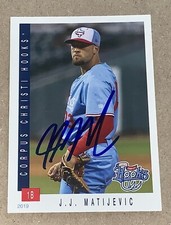 JJ Matijevic SIGNED 2019 Corpus Christi Hooks Card Houston Astros RC Auto J.J.