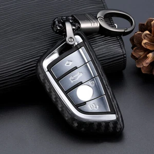 Key Cover Fob Case Holder For BMW 2 3 5 6 7 Series X1 X2 X3 X4 X5 X6 X7 X5M X6M - Foto 1 di 9