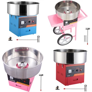 VEVOR Máquina de algodón de azúcar comercial aparato de algodón de azúcar 1 kW fiesta rosa/rojo/azul - Imagen 1 de 122