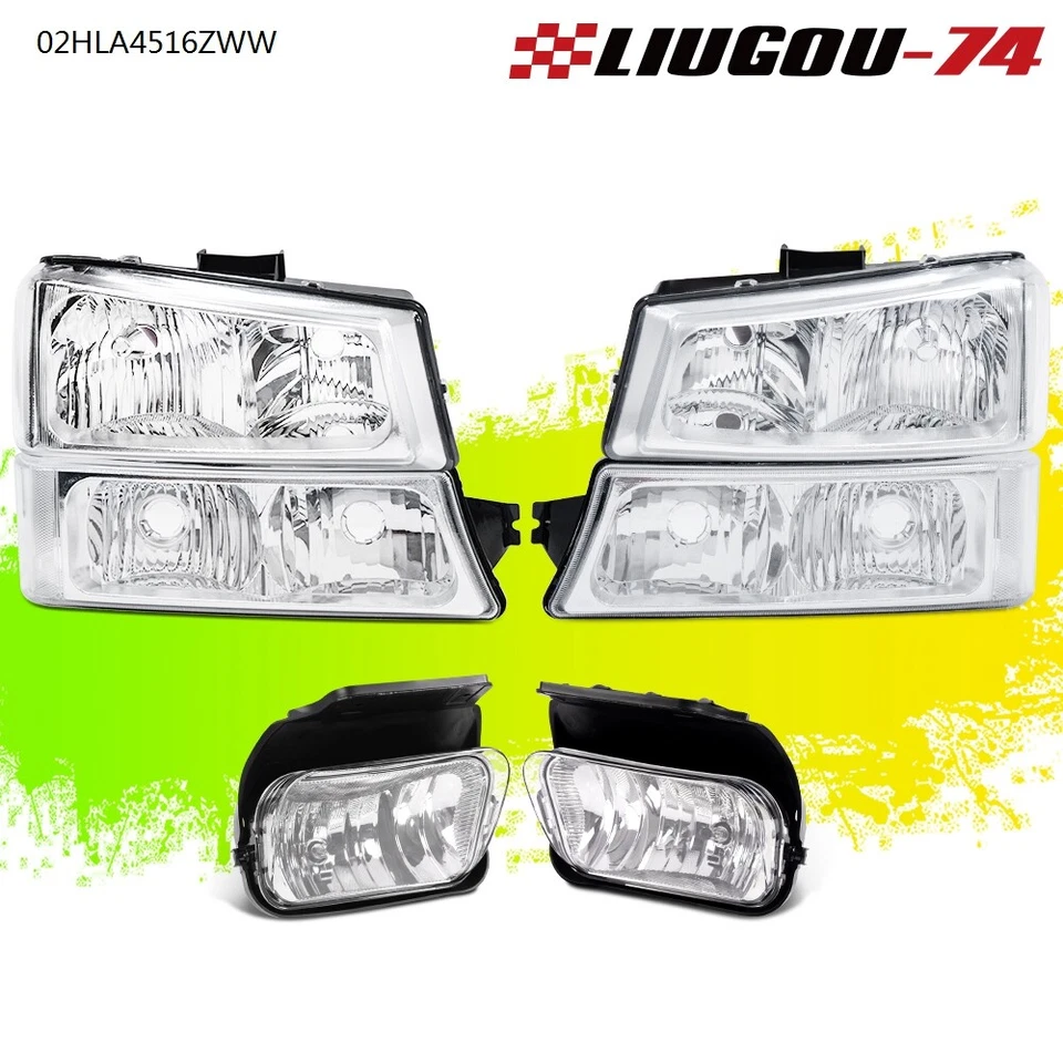 Juego de faros antiniebla aptos para Chevy Avalanche Silverado 1500 2500HD 2003-2007 Foto 1 de 4