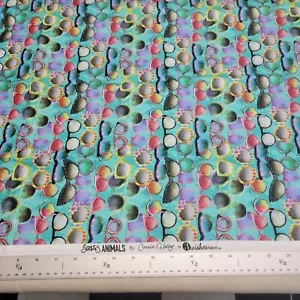 3 Wishes Fab Sassy Animals by Connie Haley 2 yards EYE GLASSES Multi Color - Bild 1 von 1