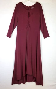 Soft Surroundings Damen Monica Strick Maxikleid Größe Large lila 3/4 Arm - Bild 1 von 8