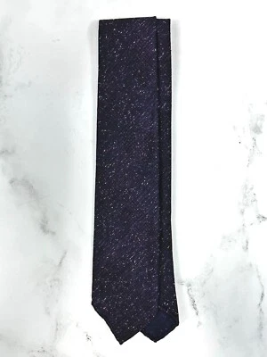 ** Новый с Ярлыками ** Drake's Donegal Glen клетку шелк и шерсть галстук - коричневый/темно-синий - Изображение 1 из 2