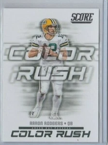 AARON RODGERS '18 SCORECOLOR RUSH INSERT-DON'T MISS OUT-GRAB THIS CARD RIGHT NOW - Picture 1 of 12