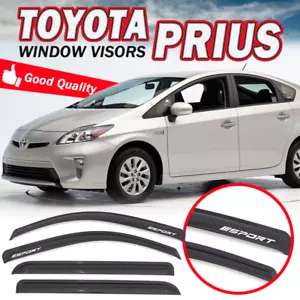 For 10-15 Toyota Prius Window Visor Rain Guard w/ SPORT Sun Shade Vent Deflector - Picture 1 of 2
