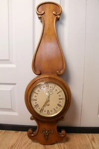 Vintage Trend Clocks, Zeeland Michigan USA Synchron Wall Clock - Brass / Wood - Picture 1 of 7