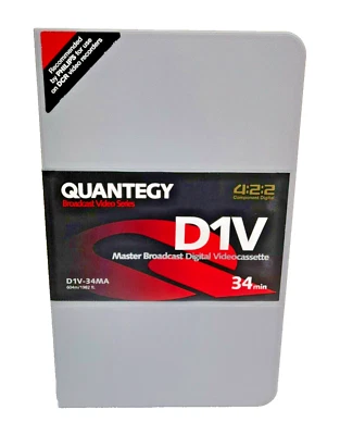 Quantegy D1V-34MA 34 min Master Broadcast Digital Videocassette 604min/1982 ft - Image 1 of 4