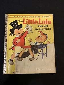 Marge's LITTLE LULU And Her Magic Tricks 1954 "A" Little Golden Book #203 read - Foto 1 di 10