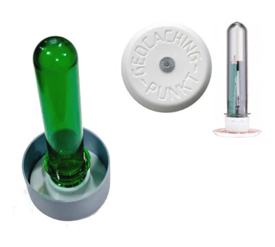 Geocaching D5 pesado escondite lata de poste + punto de medición juego de geocaché - Imagen 1 de 4