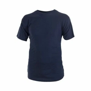 GENUINE U.S MILITARY BLUE SHIRT SHORT SLEEVE SIZE LARGE U.S.A MADE 100% COTTON - Picture 1 of 2