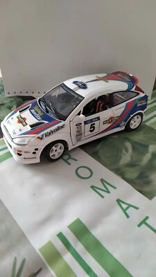 BURAGO 1/18 SCALA DIECAST FORD FOCUS WRC MARTINI Rally - Immagine 1 di 4