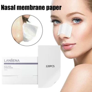120pcs Blackhead Removal Papers Nose Mask Paper UK New~ - Picture 1 of 8