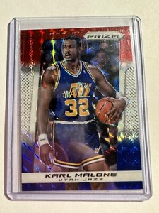 K90,269 - 2013-14 Panini Prizm Prizms Red White and Blue Mosaic #241 Karl Malone