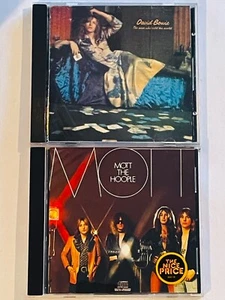 DAVID BOWIE - THE MAN WHO SOLD WORLD CD RYKODISC +BONUS Mott The Hoople CD ! - Picture 1 of 3