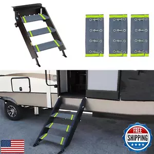 Mifami RV Step Covers Non-Slip Trailer Step Rug with Glow in Dark Strips Camp - Picture 1 of 5
