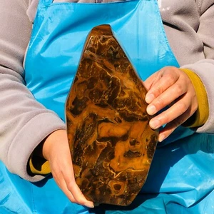 7,67 Pfund großes natürliches Tigerauge Quarz Kristall raues Mineral Probe Heilung - Bild 1 von 16