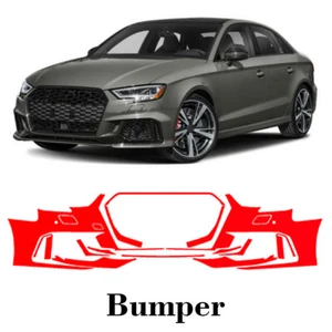 Front bumper PreCut PPF Paint Protection Film For Audi RS3 2017-2020 - Picture 1 of 6
