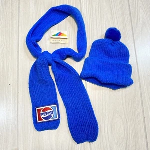 Vintage 1987 PEPSI Scarf FOR Animal Fair By Guy Polar Bear Plush Doll Clothes - Foto 1 di 11