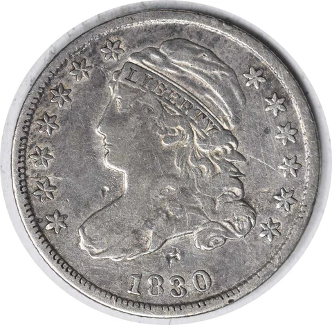 1830 Bust Silver Dime VF Uncertified #955 Cover