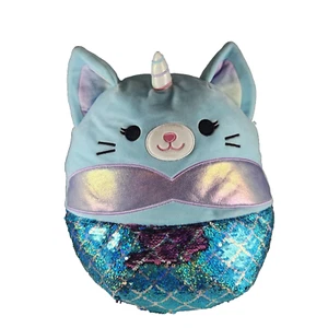 Squishmallows 13" Kellytoy Svetlana Caticorn mermaid plush - Picture 1 of 4