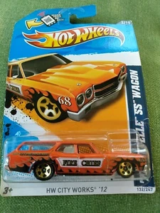 2011 Hot Wheels City Works 70 Chevelle SS Wagon - Picture 1 of 2