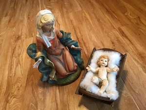 Vintage Nativity Scene Set Mary and Jesus E. Simonetti? Fontanini? Large - Picture 1 of 10