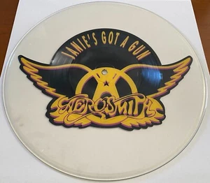 AEROSMITH Janie's Got A Gun HTF UNCUT 12" TEST PRESSING PICTURE DISC PROMO VINYL - Picture 1 of 2