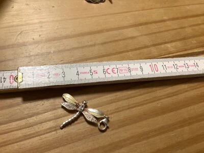 Thomas Sabo Original Libelle charm Anhänger groß Zirkonia 925 Silber Fehler - Bild 1 von 2