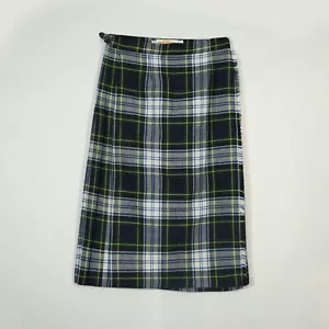 JAMES PRINGLE Weavers Skirt Kilt Multi Tartan Check Wool Scotland SIZE UK14 - Picture 1 of 7