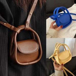 Women Blue Mini Headphones Bag Crossbody Bag Mouth Red Bag Shoulder Bag - Imagen 1 de 24