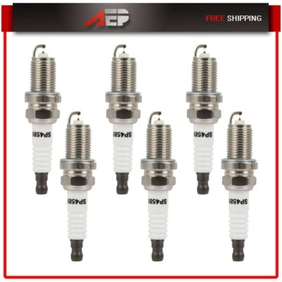 6Pcs Iridium Spark Plugs For 2004-2010 Toyota Highlander 2004-2008 Solara 3.3L - Image 1 of 4