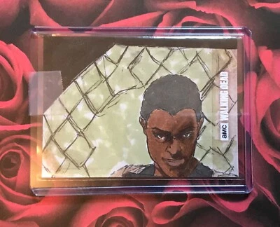Walking Dead Sasha 1 of a kind sketch card - Image 1 of 2