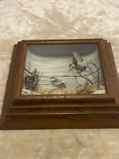 Diorama RG Rodell Ducks Vintage Original Signed Shadow Box Birds Nice