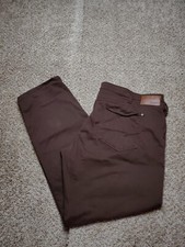 Mavi Matt Jeans Size 48x34 Mens Brown Relaxed Fit Straight Leg Stretch Denim