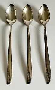3 De Colección Wm. CUCHARAS DE TÉ HELADO A. ROGERS ONEIDA LTD. plateadas - Imagen 1 de 9