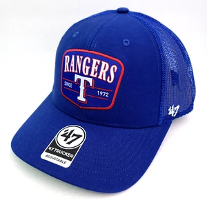 '47 MLB Texas Rangers Squad Adulto OS Azul Real Camionero Snapback Gorra Sombrero - Imagen 1 de 7