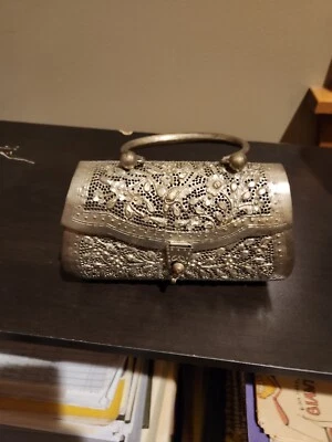 Monedero clutch steam punk caja metálica vintage Foto 1 de 4