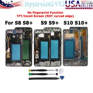 For Samsung S10 Plus S8 Plus S9 S9+ Incell/TFT LCD Digitizer Display Touch Frame - Picture 1 of 42