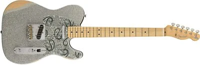 Nova Guitarra Elétrica Fender Brad Paisley Road Worn Telecaste Maple Silver Sparkle - Imagem 1 de 4