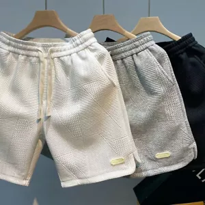 Men's Shorts Plain Elasticated Waist Gym Sweat Jogger Casual Bottoms Summer Cool - Picture 1 of 11