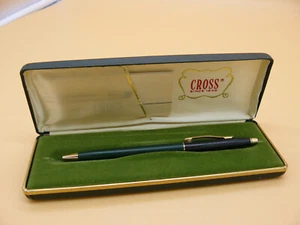 ALTER CROSS KUGELSCHREIBER LUFTHANSA GRÜN SCHWARZ GOLD IN OVP - Bild 1 von 5